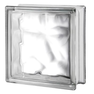 China Modern High Quality Building 190mm*80mm Clear Glass Block With Hole for sale