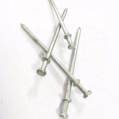 China Bright Galvanized Smooth Double Shank Duplex Head Round Nails for sale