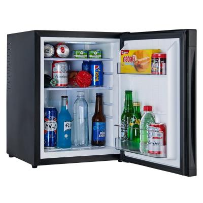 China Brevino 35L Hotel Thermoelectric Silent Thermoelectric Minibar Fridge Mini Fridge with Solid Door for sale