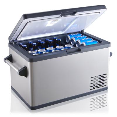 China Modern Popular Black Compressor 35L Car Fridge Freezer Portable Fridge For Outdoor And Home Dual Use for sale