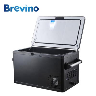 China COMPRESSOR Brevino Black Outdoor Fridge Freezer Small Freezer Fridge 12v for Home and Car for sale