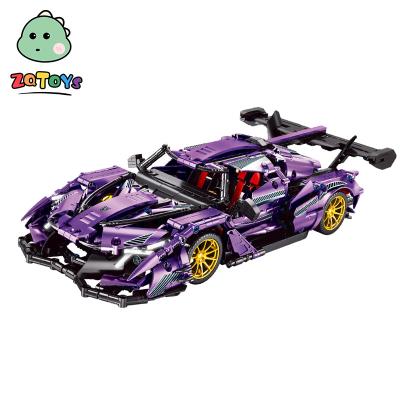 China Super Toy Zhiqu Toys Apollo Electroplating Building Blocks T5012 3668 PCs Sports Car Toys for sale