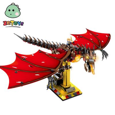 China Dragon Puzzle Small Particle Assembled Building Block Children's Building Block Toy Model Set Building Toy Zhiqu Toys 13003 for sale