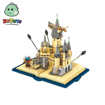 China Construction Toy Zhiqu Toys Educational Kids Toys Lovely Delicate Appearance Imagination Magic Castle Building Block Sets Children Toy Gift for sale