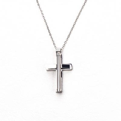 China TRENDARY Fashion Cross Design Custom Unisex Pendants Chains Stainless Steel Jewelry Necklaces for sale