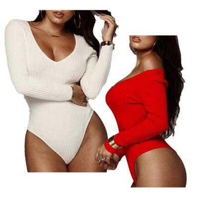 China Breathable In Stock Summer Sexy Women Women Overalls Playsuits Nude Jumpsuits Stretch Long V-Neck Sleeve Jumpsuit Club Wear for sale