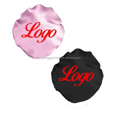 China Polyester 100% Logo Satin Silk Designer Headbands Custom Made Wholesale Durag and Hair Hoods for sale