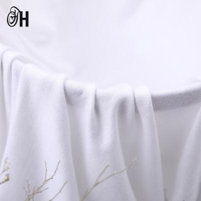 China Solid Textile Anti-UV Knitted Bamboo Fiber For Sleepwear Baby Clothes Romper Textile Raw Material Bamboo Fabric for sale