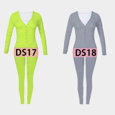 China New QUICK DRY onesie women cotton onesie long pants solid color pajamas for women for sale