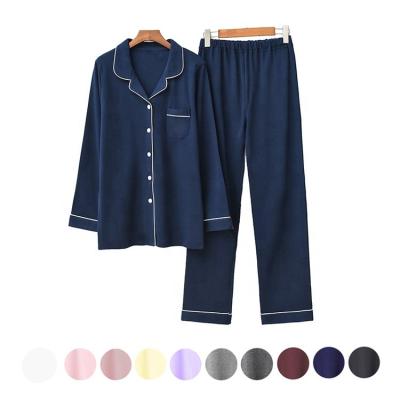 China QUICK DRY wholesale brand cotton turn-down collar modal pajamas for woman for sale