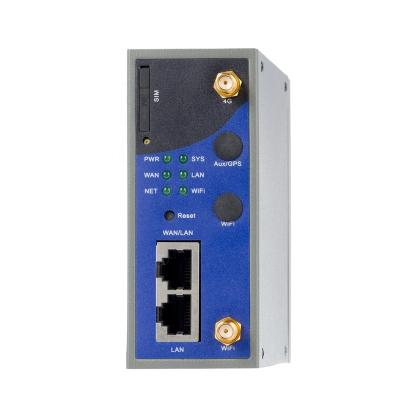 China PLC HMI IPC Qixiang QR310-AW remote industrial wifi 4g modem ADSL PLC controller router with sim card remote radio à venda