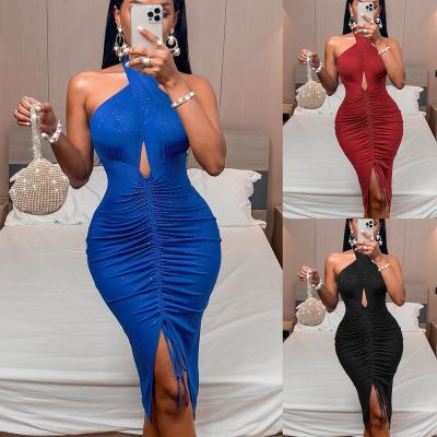 China Bodycon Nightclub Women's Tight Backless Sexy Party Dress Women's Breathable Luxury Wrap Hot Women's Clothing for sale