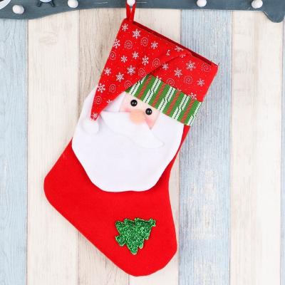 China 2022 New Style Christmas Gift Bags Sublimation Christmas Stocking Ornament for sale