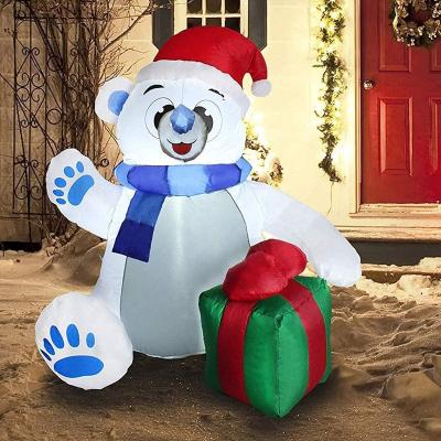 China Manufacturer 4ft Small Hot Inflatable Polar Bear Inflatable Indoor Outdoor Christmas Inflatable Holiday Decoratoion Sale Advertising Inflatables for sale