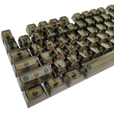 China wallet-friendly pricesTranslucent Cubic Keycap Set Double Injection Keycaps ABS Smoky Quartz 108 Keycaps Keycap Kit Set Good Quality for sale