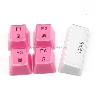 China Custom ICE Pendant Light Crystal Key Caps Sell Double Pulled Backlit ABS/PET/PVC/PBT Keycaps 104 Keys/87 Keys PC Keyboard Replacement for sale