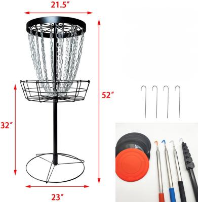 China Precision Outdoor Custom Disc Golf Basket Set For Outdoor Product for sale