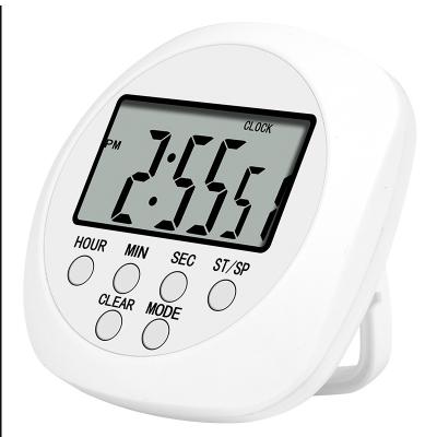 China Sustainable Multi-function Large Digit Cocoo Round Funny Alarm Clock Magnetic Digital Cooking Kitchen Timer for sale