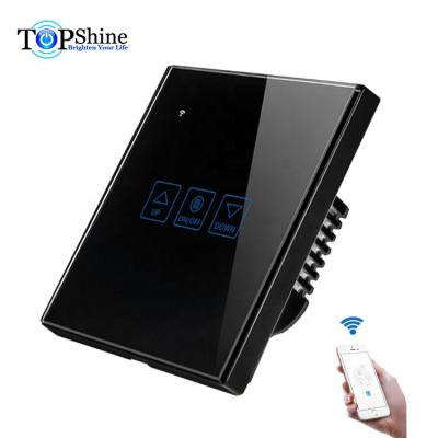 China Topshine WiFi Smart Life APP Control Smart Tied Glass Panel Smart Dimmer Switch For Dimmable Lights for sale