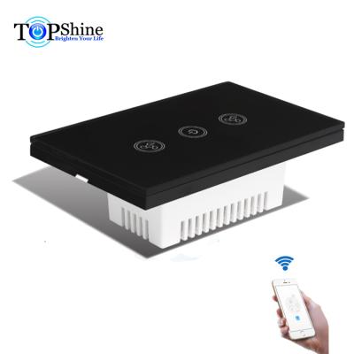 China Topshine 118 Waterproof Type Tuya And Life APP Smart WiFi Fan Touch Switch For Stepless Fan Speed ​​Regulation for sale