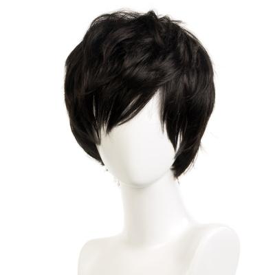 China Other Persona5 Protagonist Lai Qixiao short black hair omens synthetic hair 100% high temperature fiber wholesale good cosplay for sale