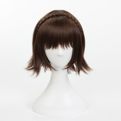 China Other Good Persona5 Niijima Makoto 100% High Temperature Synthetic Omens Fiber Cosplay Synthetic Braiding Hair for sale