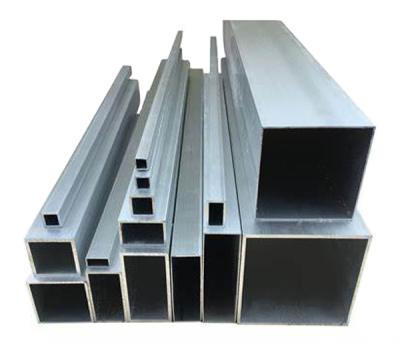 China Structure Pipe Supply Square Tube Galvanized Square Tube Metal Tube Custom Profile for sale