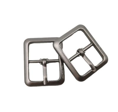 China Nickel Free Custom Square Shape Flat Metal Name Plate Belt Buckles for sale