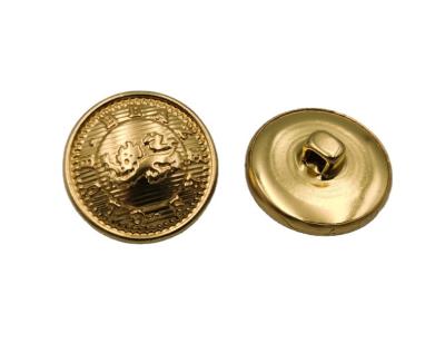 China 15mm Dome Nickel Free Leg Sewing Military Brass Sewing Gold Buttons For Suit Coat for sale