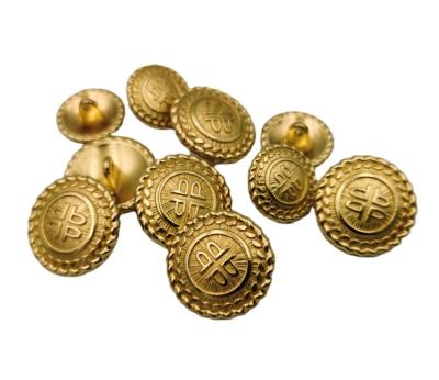 China Gold Leg Coat Buttons Nickel Free Customized Metal Sewing Engraved Buttons for sale