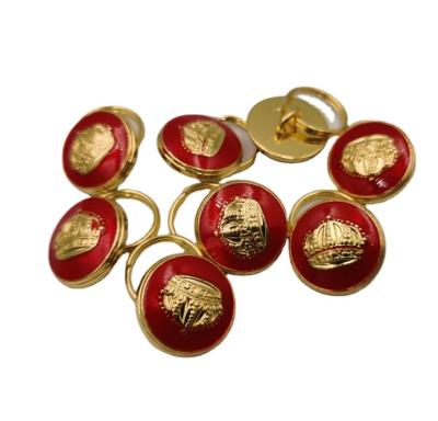 China Designer Nickel Free Custom Leg Gold Military Coat Buttons for sale