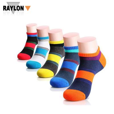 China RL-0299 Antibacterial Men's Gay 100 Cotton Ankle Socks Men's Short Socks for sale