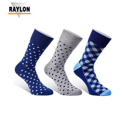 China Raylon-0328 Mens Blue Dress Socks Antibacterial for sale