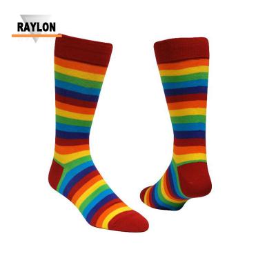 China Antibacterial Sock Raylon-0557 Guys Cheerful Socks Socks For Guys for sale