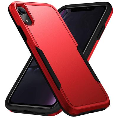 China Hot Selling New Arrival Shockproof Amazon TPU PC 2 In 1 Military Grade Protective Mobile Phone Accessories Filter Frame Cover For iPhone XR for sale