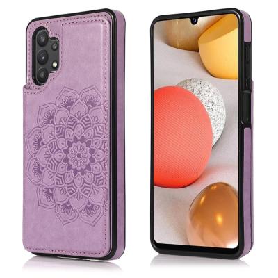 China Novation Shockproof Leather vodafone handybritemurah PU Kickstand Smart Phone Case For Samsung a32 for sale