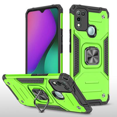 China Shockproof Military Grade Kickstand Car Mount Mobile Phone Case Cover for infinix note 11 cover for infinix 10 pro hot for sale