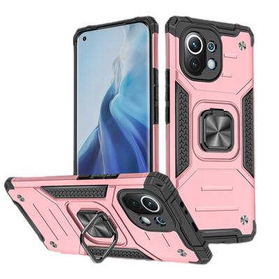 China China Factory Factory Design PC+TPU Finger Armor Ring Holder Car Mount Mobile Shockproof Shockproof Cover for Xiaomi 10T lite pro 11 for sale