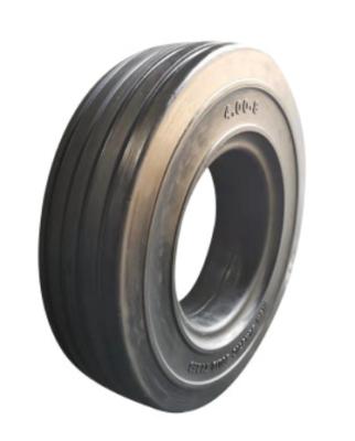 China Construction works solid 4.00-8 tire with rib pattern for left bagge trialer for sale