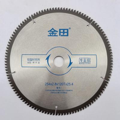 China GOLDTOL254*2.8*120T*25.4/30Aluminum alloy saw blades for hand held saws with 10 inch flat teeth for aluminum slicing 10mm for sale