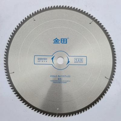 China GOLDTOL450*3.8*120T*30Aluminum alloy saw blades for hand held saws with 18 inch 18in flat-toothed aluminum cutters for sale