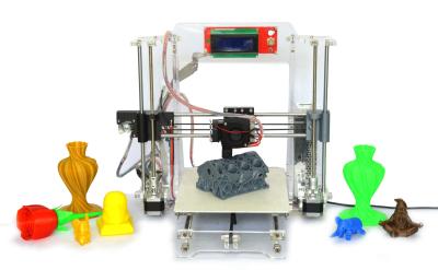 China Black DIY Digital Desktop 3D Printer Impresora With LCD Touch Display for sale