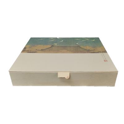 China Recyclable Custom cardboard paper tea packaging box for magnetic jewelry gift box linen magnetic box for sale