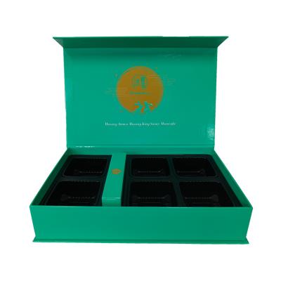 China Recyclable custom mooncake baking magnetic logo matt lamination 2 piece Rigid Gift Box packaging for sale