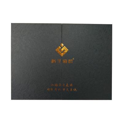 China Recyclable Custom Rigid Gift black figure Boxes Wholesale Double Door magnetic gift box orange logo gold foil for sale