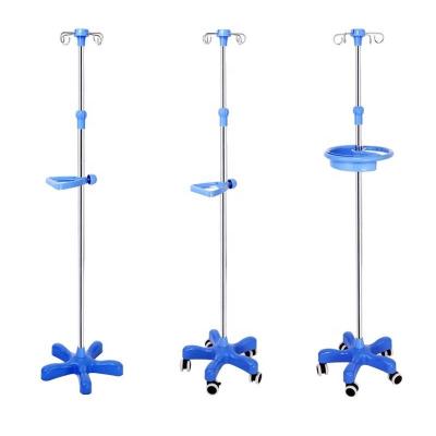 China Modern Hospital Height Adjustable Infusion Pole Infusion Pole With Wheels For Hospital Bed Hook Infusion Stand IV Pole Drip Rack for sale