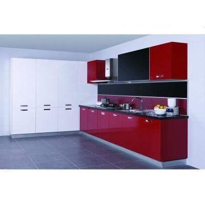 China Other Customized Designs Rose Red Modern Kitchen Cabinet for sale