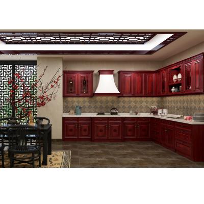 China Factory wholesale price rolling solid wood classic sideboard for kitchen for sale