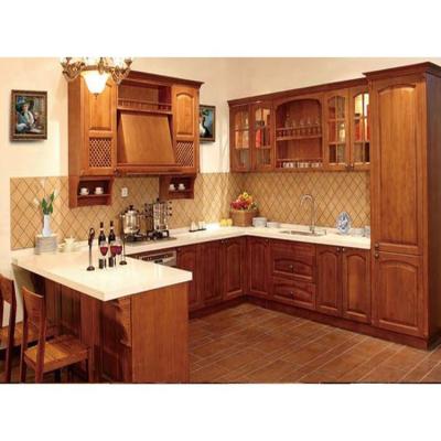 China CLASSIC Home Kitchen Cabinet Hotel Furniture Modern Wooden Pantry Cupboard for sale