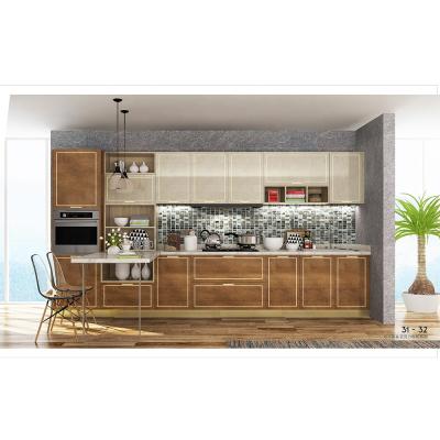 China Modern good quality home furniture environmental protection materials stain modern wear resistance acrylic kitchen cabinet for sale